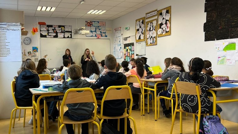 Our students teaching English in France
